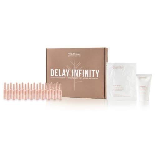 Zestaw do przeprowadzenia zabiegu Delay Infinity Vagheggi Wrocław Rosińska Beauty & Estetik